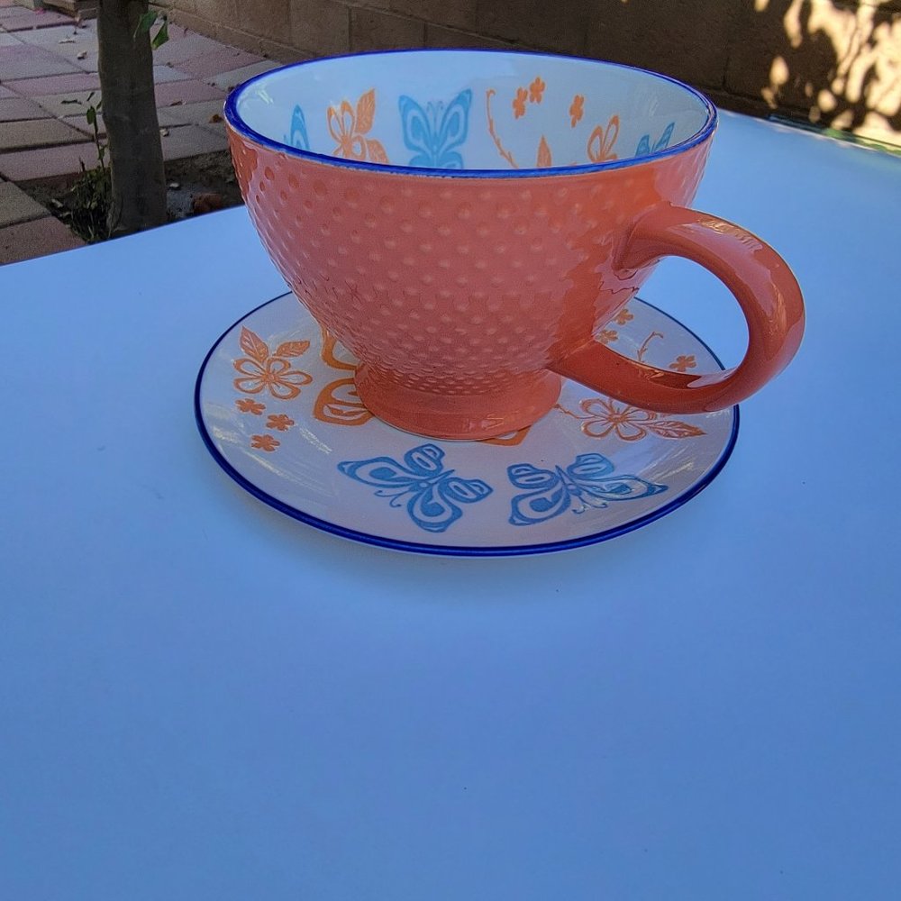 Native home- Hand Painted Cup mug and plate